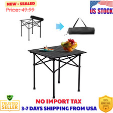 Portable Folding Camping Table for 2-4 Persons Outdoor Camp Picnic Table 20x20in Camping & Picnic Table price