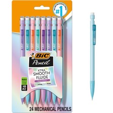 BIC Xtra Smooth Pastel Mechanical Pencils with Erasers Medium Point (0.7mm) 24 Mechanical Pencil price