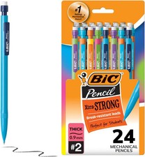 Bic Xtra Strong 24 Count Mechanical Pencils With Erasers 0.9Mm Number 2 Pencils Mechanical Pencil price