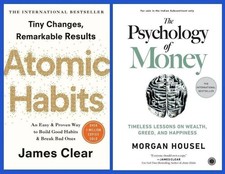 The Psychology of Money + Atomic Habits by James Clear Set Of 2 books New Stock Psychology Books price