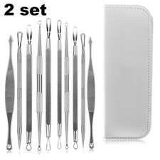2 Set (10PCS) Pimple Popper Blackhead Remover Tool Kit Acne Spot Extractor Tools Acne and Pimple Care price