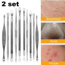 2 Set (10PCS) Blemish Blackhead Remover Extractor Tools Pimple Removal Kit Acne and Pimple Care price