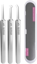 Sharp Tweezers Blackhead Pimple Skin Care Removal Professional Tool-3PCS Acne and Pimple Care price