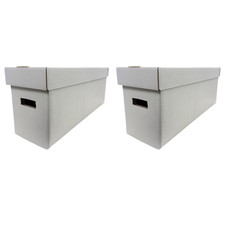 2 Long Comic Book Box • Comic Storage Boxes Holds 200–225 Comics Box Woodhaven Comics price