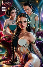 LEIA - REY - PADME COSP.  #1 - DOUBLE COVER FULL BOOK | Ltd 100  | KURVES COMICS Comics price