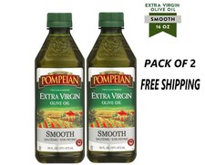 Pompeian Smooth Extra Virgin Olive Oil - 16 fl oz  (Pack of 2) Vegetable Oils price