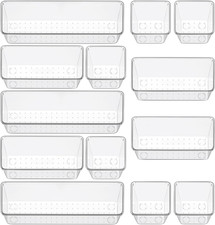 12-Piece Clear Organizer Set for Makeup, Jewelry, and Accessories Makeup Brushes and Accessories price