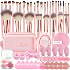 70Pcs Makeup Brushes Set Pink Professional Brush Multi-functional Kit Eye and Makeup Brushes and Accessories price