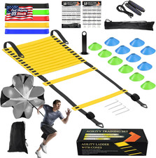 Speed Agility Training Equipment Set, Agility Ladder 20Ft, 12 Football Cones, Re Football Equipment price
