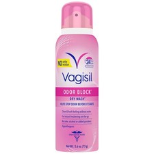 Odor Block Dry Wash Spray for Feminine Hygiene, Gynecologist Tested, Hypoalle... Genital Area Hygiene price