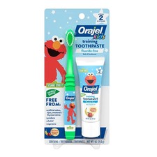 Fluoride-Free Baby Tooth & Gum Cleanser with Elmo Brush – Gentle Infant Dental Baby Toothpaste price