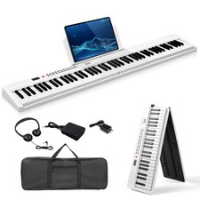 Glarry Foldable 88 Key Full Size Semi-Weighted Keyboards Digital Home Piano Digital Pianos price