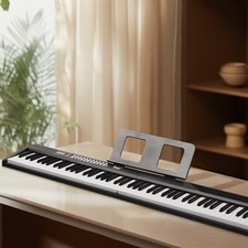 Glarry Fold 88-Key Semi-Weighted Digital Piano Electronic Keyboard+Bag Black Digital Pianos price