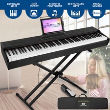 Black 88Key Full Weighted Hammer Action Digital Piano Keyboard w/Pedal,Stand,Bag Digital Pianos price