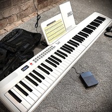White 88-Key Digital Piano Keyboard with Semi Weighted Keys, 1000 Tones, Pedal Digital Pianos price