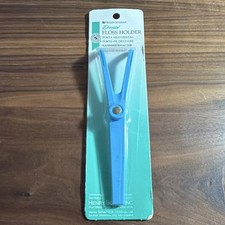 Vtg. Henry Schein Dental Floss Holder Made In USA Single Handle Reusable Orange Dental Floss price