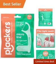150 Count Tuffloss Micro Line Floss Picks - Fresh Mint, Shred-Resistant Design Dental Floss price