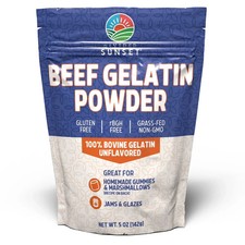 Unflavored Beef Gelatin Powder 5 oz (142g) Protein Collagen Baking Supplement Protein Powders price