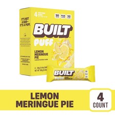 BUILT Bar, Puff Protein Bar, Lemon Meringue Pie, 16G Protein, Collagen, 150 Calo Protein Powders price