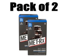 MET-Rx Big 100 High Protein Meal Replacement Bars, Super Cookie Crunch, 8 Ct Protein Powders price
