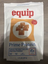 Equip Prime Protein Grass-Fed Beef Isolate Powder Salted Caramel 1.47 LBS 30 Srv Protein Powders price