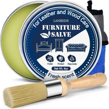 Furniture Salve with Brush for Leather Wood, Polisher and Conditioner for Leathe Waxing Products and Machines price