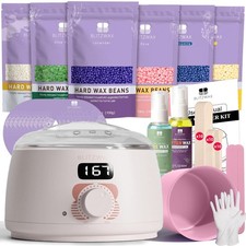 BLITZWAX Brazilian and Bikini Waxing Kit for Women, Hard Wax Warmer for Face, Waxing Products and Machines price