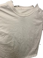 Hanes Kids T Shirt Short Sleeves Large Size White Crew Neck 100 Cotton Boys' T-shirt price