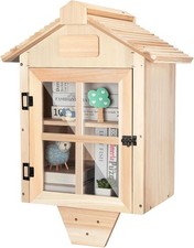 Little Library Box Outdoor Free Library Kit,Double Literature Little Library wit Children's Novel price