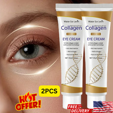 2PCS Collagen Eye Cream Anti Aging Dark Circles Wrinkle Remover Moisturizing Eye Cream price
