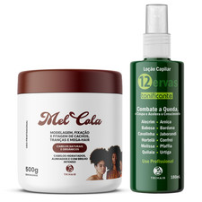 Trihair Mel Cola 500g + 12 Herbs Tonic 180ml – Strong Hold & Scalp Care Hair Care Lotion / Tonic price
