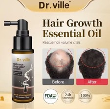 2X Dr. VILLE Hair Tonic Anti Hair Loss Hair Thinning Baldness Treatment 50ml Hair Care Lotion / Tonic price