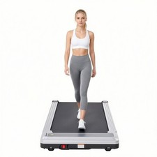 Alvantor Walking Pad Treadmill Ultra-Thin Under Quiet LED Remote Silver Treadmills price