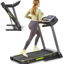 3.5HP Folding Treadmill With Handle 4% Incline Home Fitness Running Machine LED Treadmills price