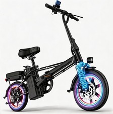 Peak 750W Foldable Electric Bike Adults 14" Ebike 48V 22MPH 30Miles E Bicycle US Electric Bicycles price