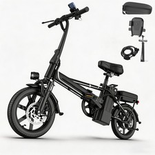 Peak 750W Foldable Electric Bike Adults 14" Ebike 48V 22MPH 30Miles E Bicycle US Electric Bicycles price