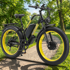 Q7 Peak 4000W Dual Motor E-Bike For Adult 48V/23Ah Lithium Battery 24" FatTire Electric Bicycles price
