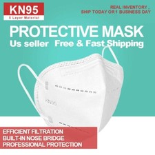 50 PCS KN95 Protective  5 Layers Face Mask Disposable Respirator BFE 95% PM2.5 Masks price