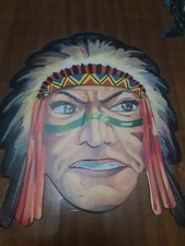 Vintage 1960s Cardboard Carnival Mask Collectible Subject 8 Masks price