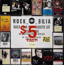 ALL $5 BUY 5 GET FREE SHIP BUILD YOUR LOT 80s 90s ROCK POP METAL CASSETTE TAPES Masks price