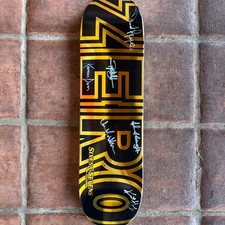 Sixes & Sevens X Zero Skateboards Limited AUTOGRAPHED Collab Skateboard Deck Skateboard price