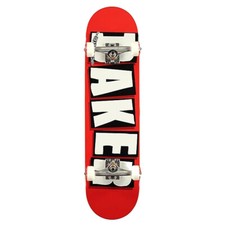 Baker Skateboard Factory Assembled Complete Logo Red/White 8.0" Skateboard price