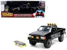 1985 TOYOTA SR5 PICKUP BLACK W/SKATEBOARD "BACK TO THE FUTURE" 1/24 JADA 36479 Skateboard price