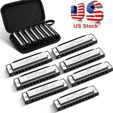 Diatonic Harmonica Blues Harp 10 Hole Silver Mouth Organ Gift Organs price