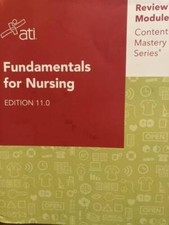 Fundamentals for Nursing Edition 110 ATI Review Module Content Ma - VERY GOOD Review Books price