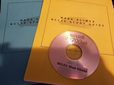 NCLEX Review Notes shared Mark Klimek Blue & Yellow Book & 1-12 lecture CD Review Books price