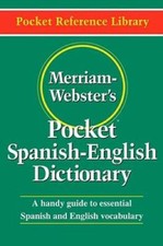 Merriam-Webster's Pocket Spanish-English Dictionary (Flexible paperb - VERY GOOD Foreign Language Dictionaries price