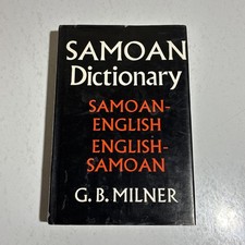Samoa Book Samoan English Dictionary GB Milner Foreign Language Vintage Books Foreign Language Dictionaries price