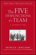 The Five Dysfunctions of a Team: A Leadership Fable - Hardcover - VERY GOOD Business Management Books price