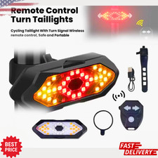 Wireless Bike Tail Light w/ Steering Remote LED Turn Signals Safety Free Ship 🚚 Bicycle Accessories price